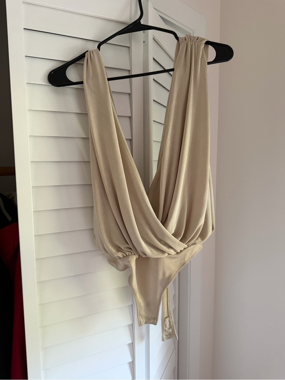 Free People Sand Draped Plunge Bodysuit Thong